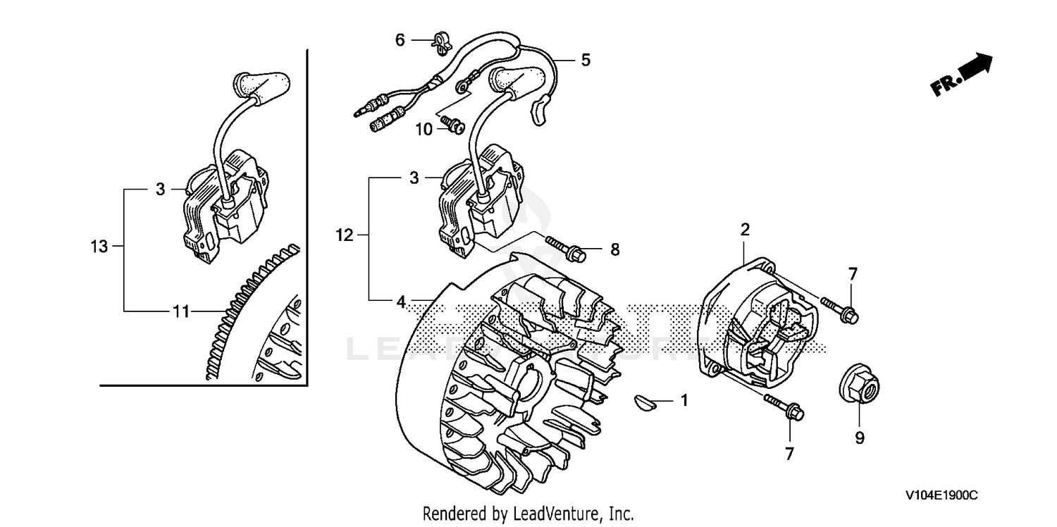 FLYWHEEL@IGNITION COIL   (ALUMINUM)