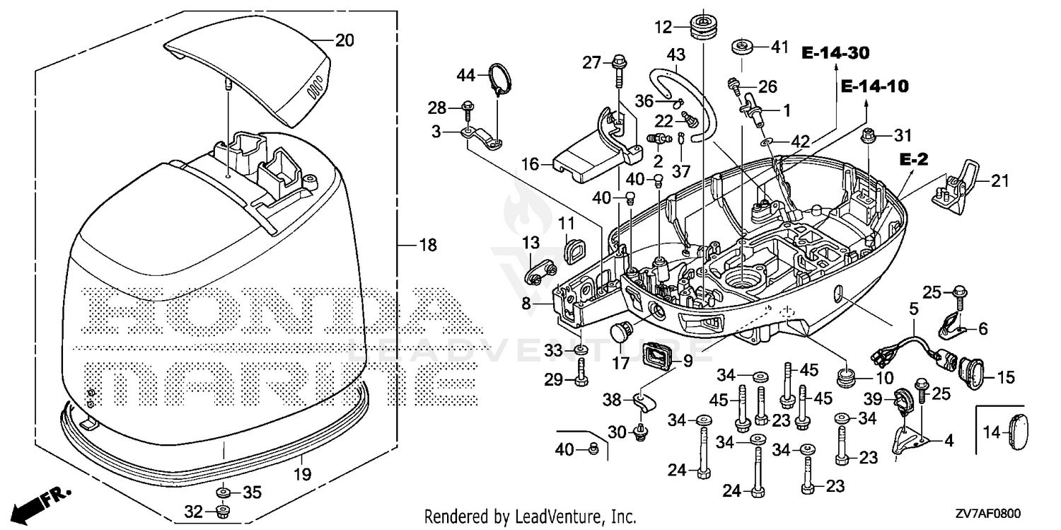 ENGINE COVER@UNDER CASE