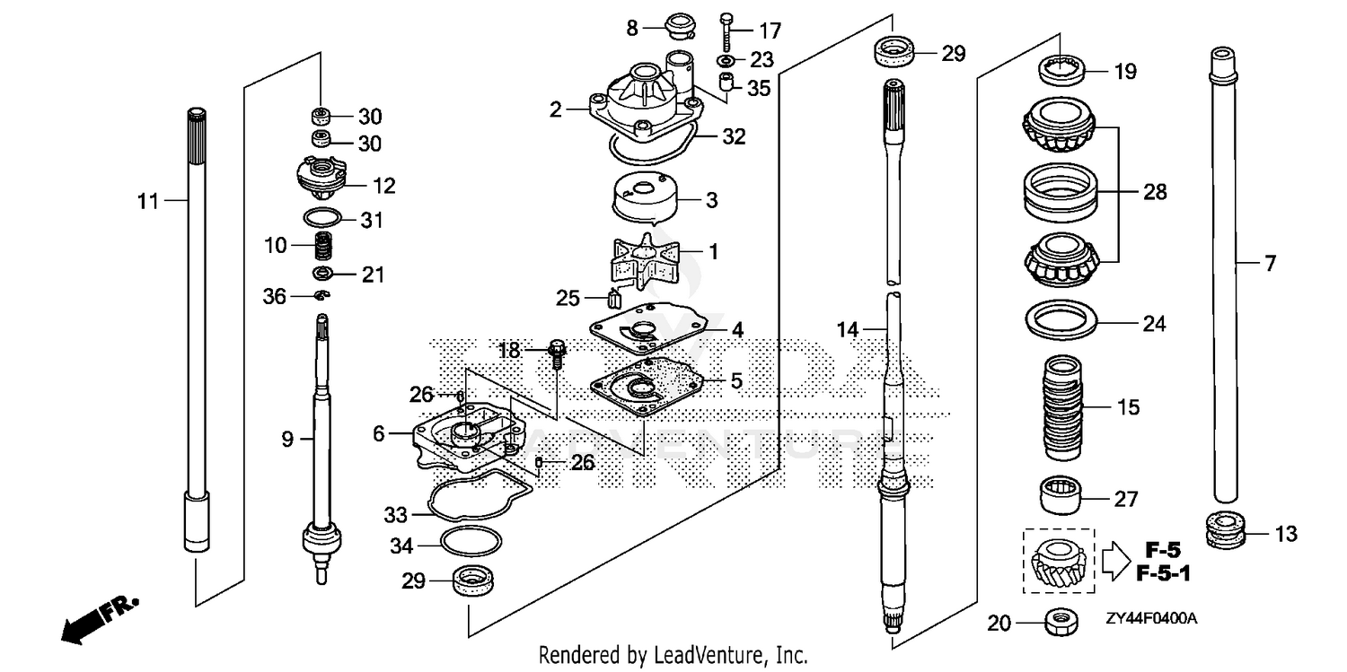 WATER PUMP@VERTICAL SHAFT