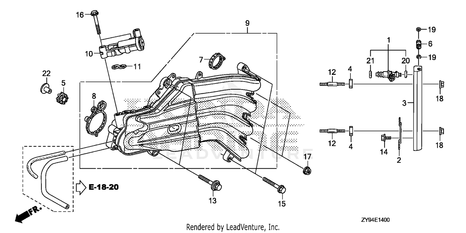 INLET MANIFOLD@INJECTOR