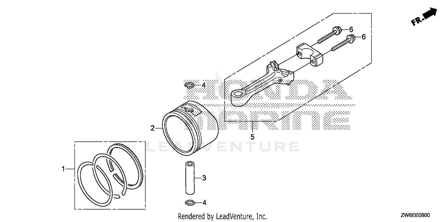 PISTON + CONNECTING ROD