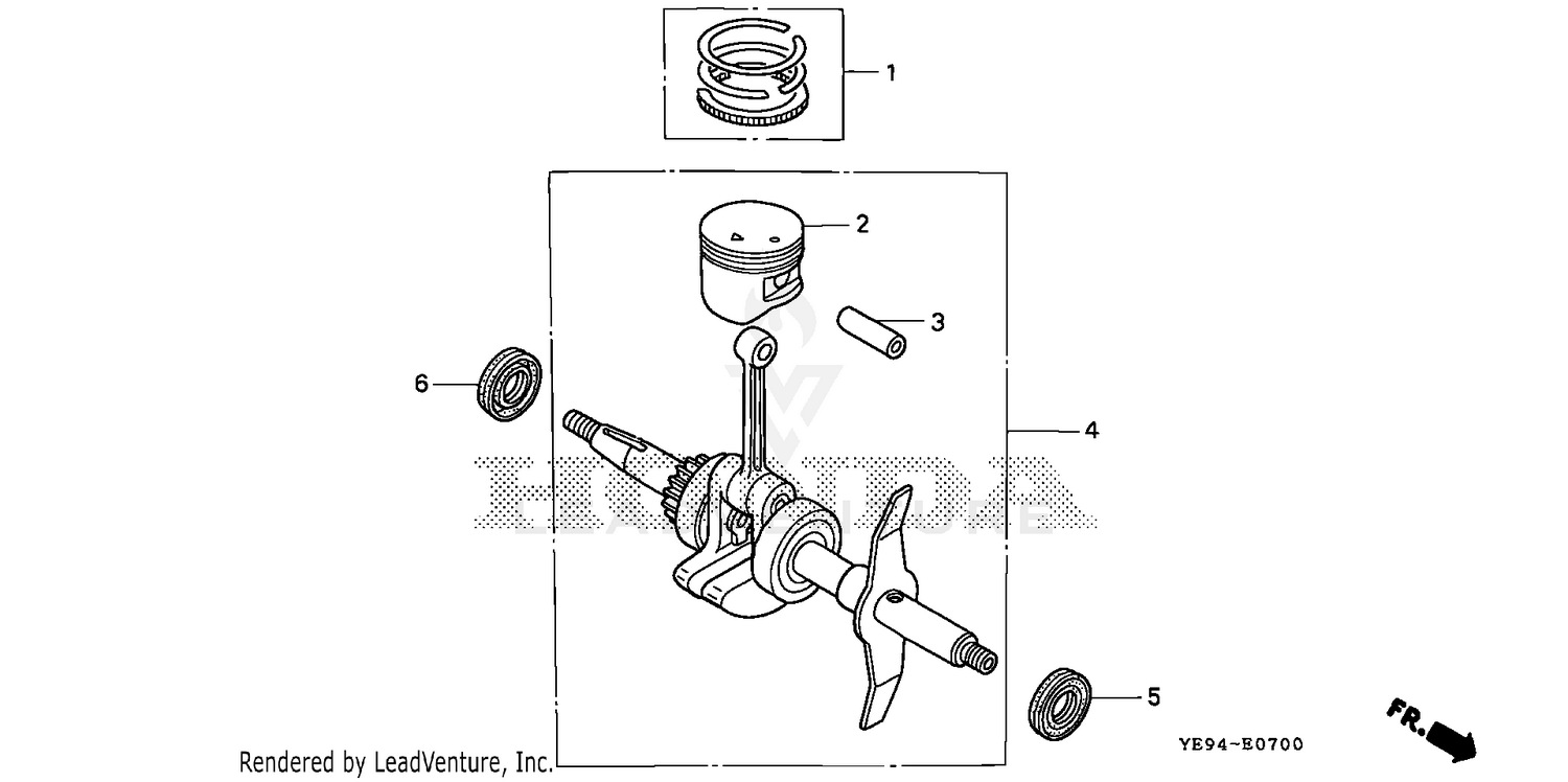 PISTON@CRANKSHAFT (WX10)