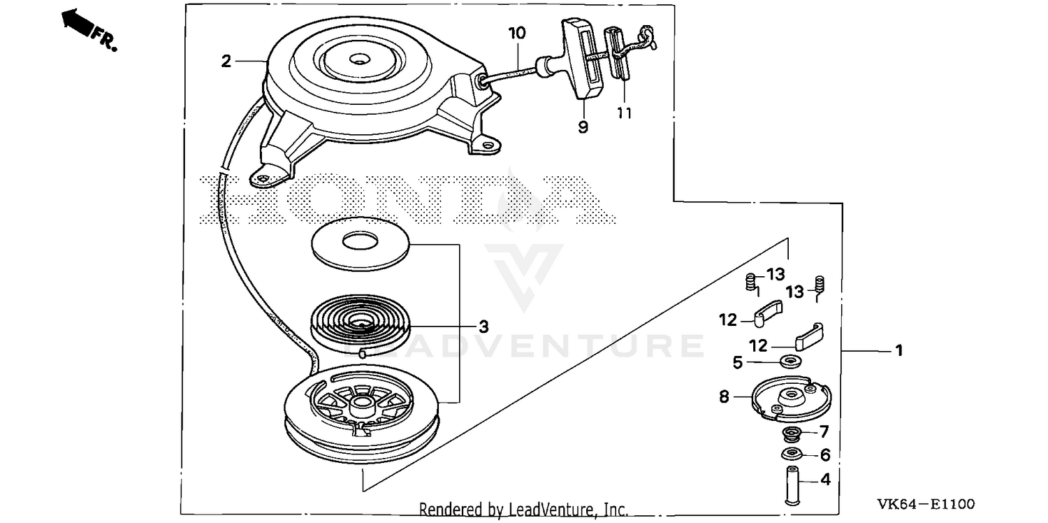 RECOIL STARTER (HRC216K2) (HXA/HXC)