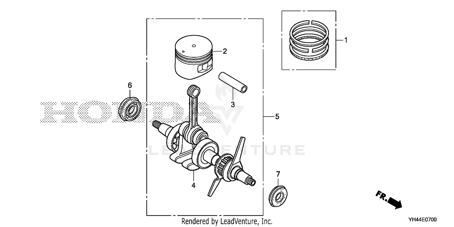 CRANKSHAFT@PISTON (WX10T)