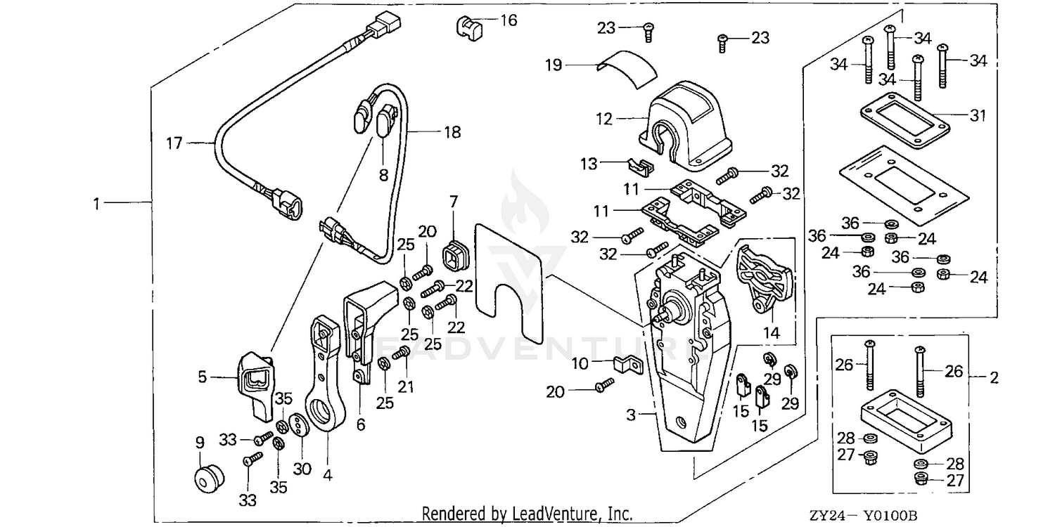 REMOTE CONTROL (TOP MOUNT SINGLE TYPE) (R.)