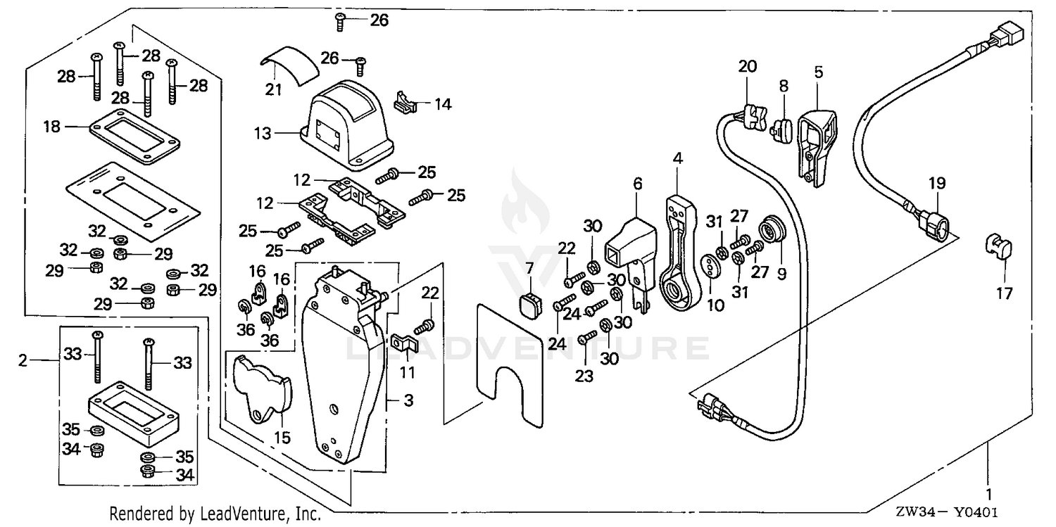REMOTE CONTROL (TOP MOUNT SINGLE TYPE) (L.)