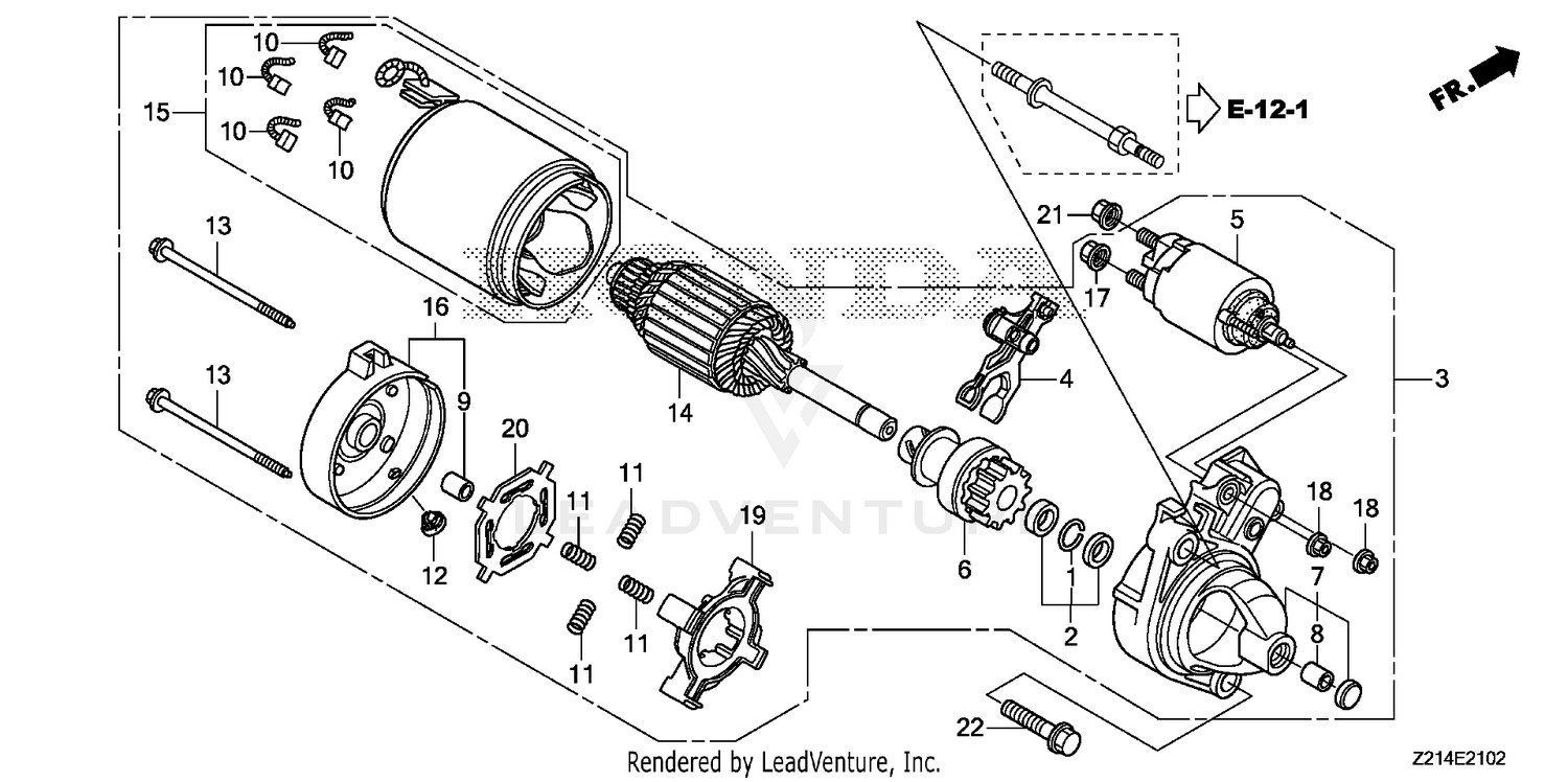 STARTER MOTOR            (EM4000SX/5000SXK3/6500SXK2)