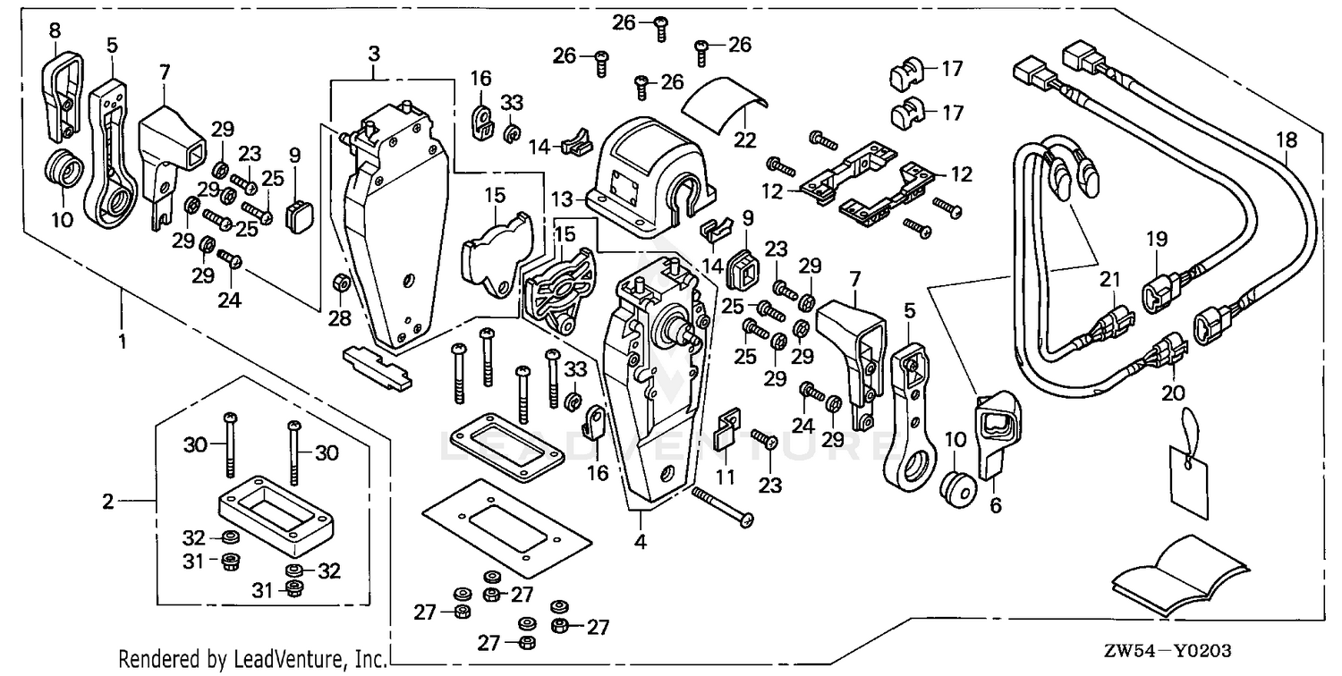 REMOTE CONTROL (TOP MOUNT DUAL TYPE) (L.)