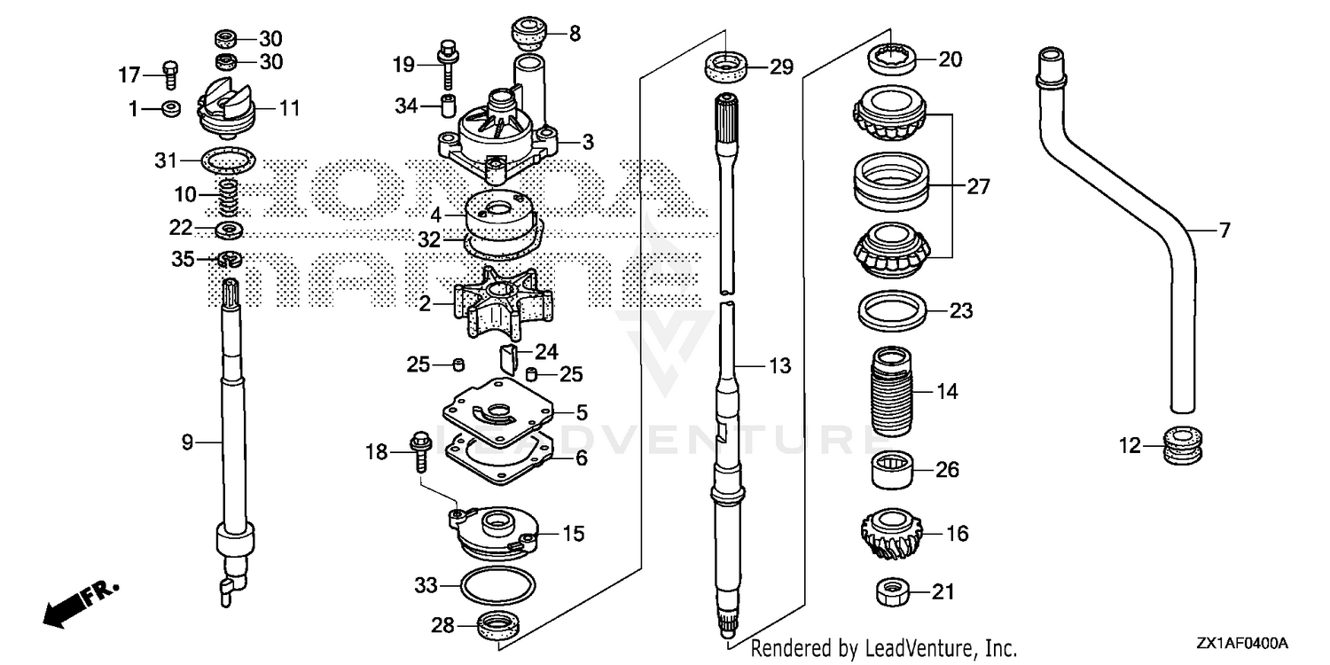 WATER PUMP@VERTICAL SHAFT