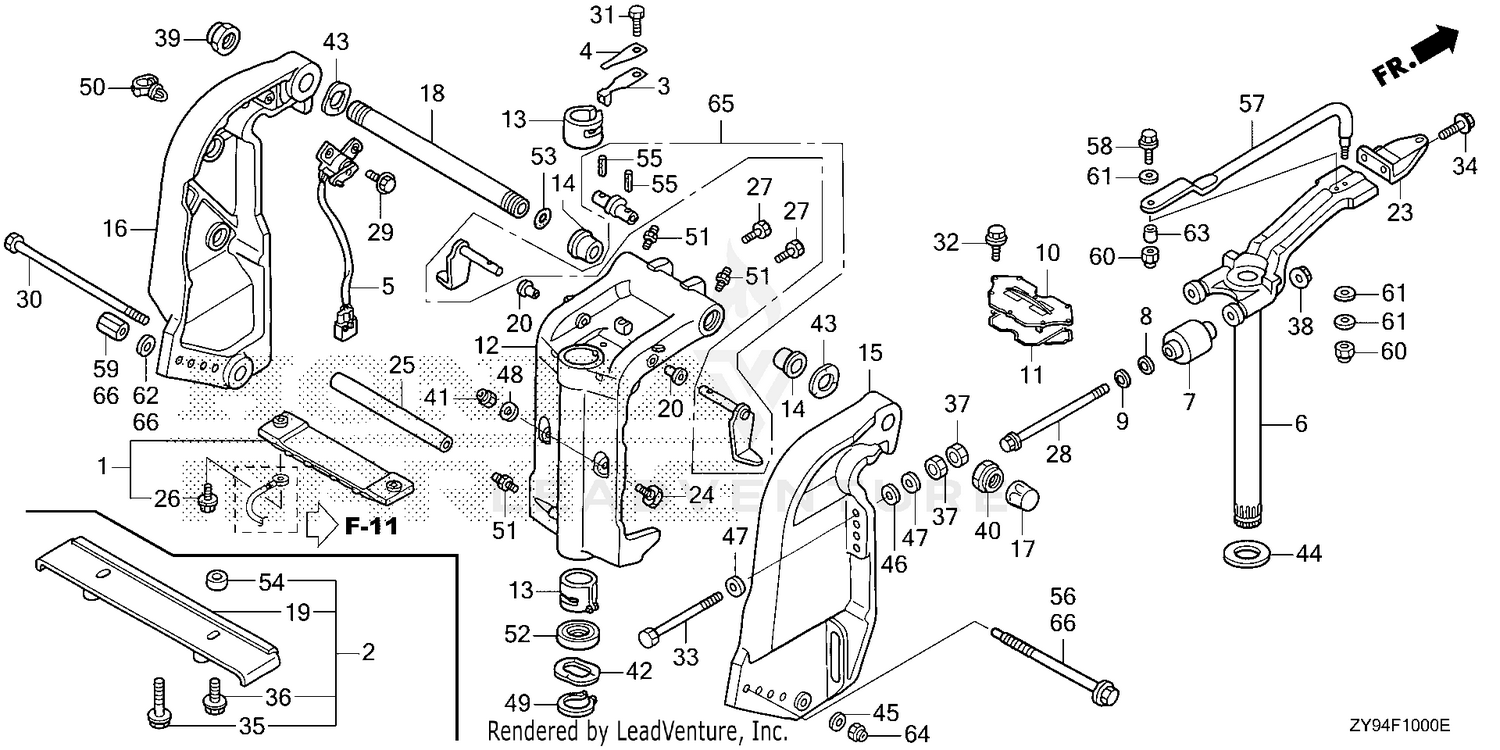 Honda Engines BF90DK0 LHTA MARINE ENGINE, JPN, VIN# BBCJ-1000001