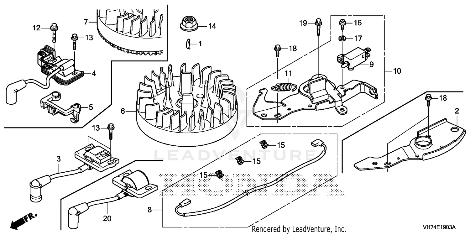 FLYWHEEL@IGNITION COIL   (4)