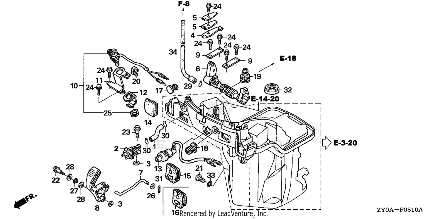 OIL CASE@SHIFT SHAFT     (HANDLE SPECIFICATION)