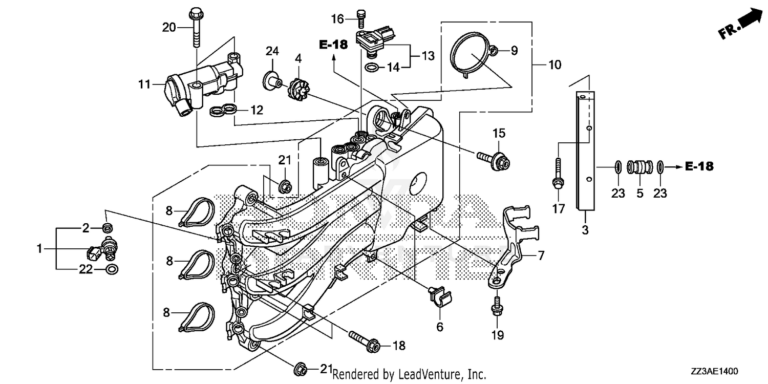 INLET MANIFOLD@INJECTOR