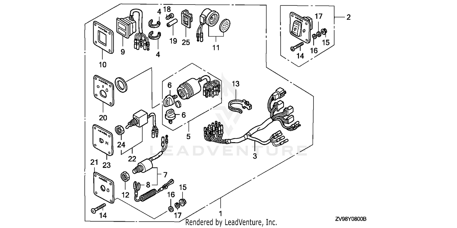 CONTROL PANEL@LIGHT      SWITCH KIT