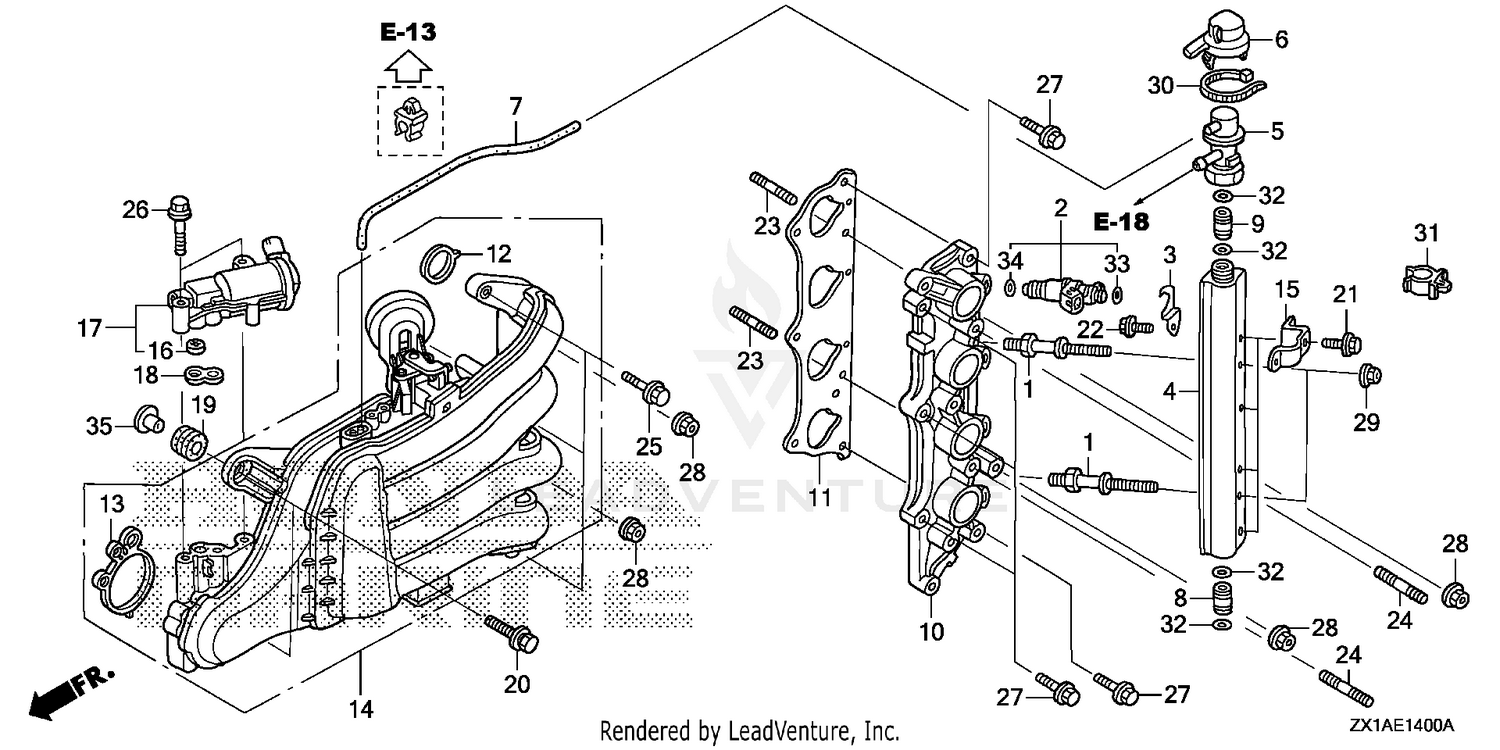 INTAKE MANIFOLD@INJECTOR