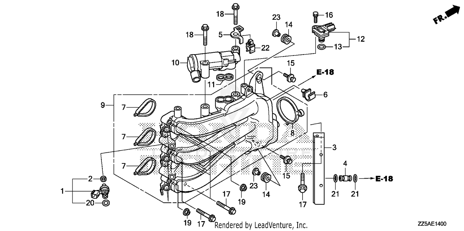 INLET MANIFOLD@INJECTOR
