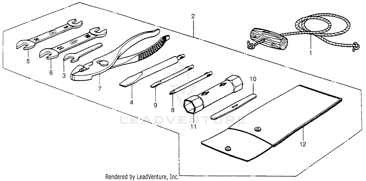 TOOLS + STARTER ROPE
