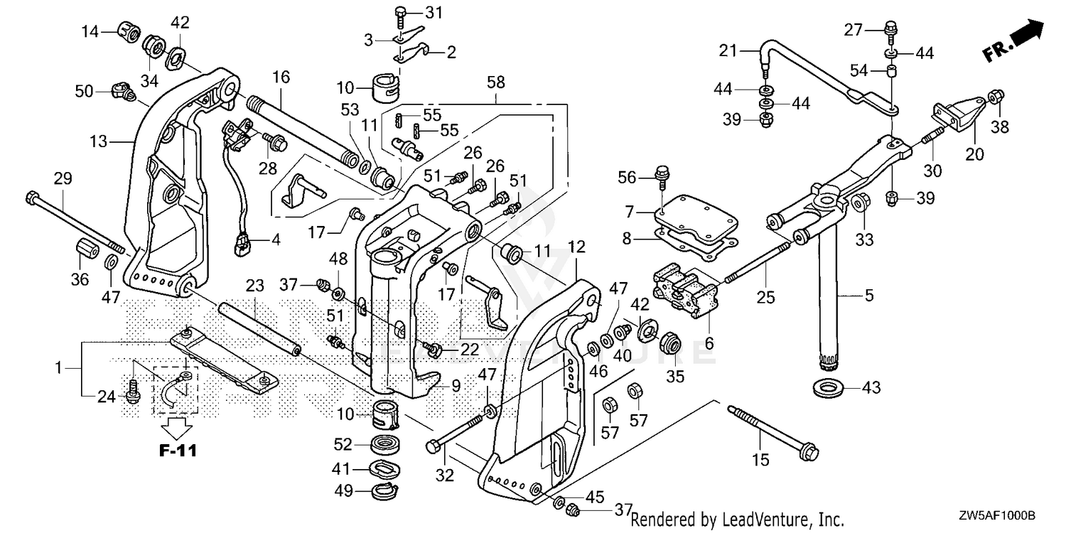 STERN BRACKET@SWIVEL CASE