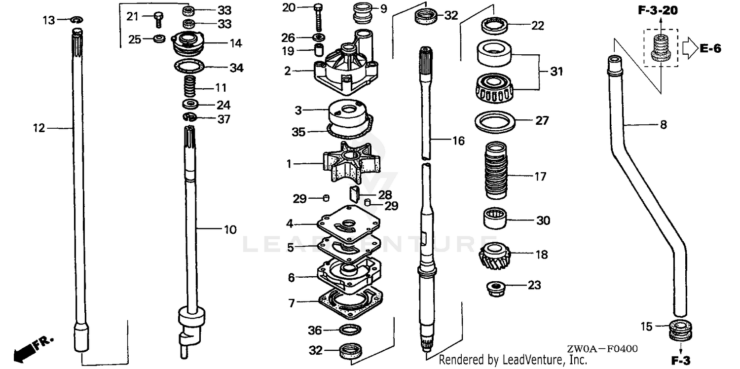 WATER PUMP@VERTICAL SHAFT