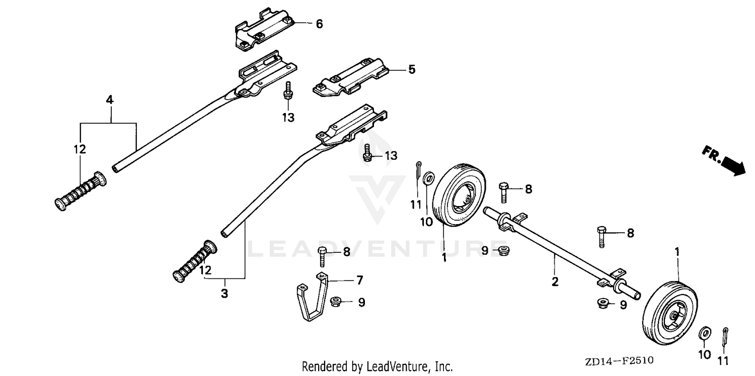 HANDLE@WHEEL (2-WHEELS)