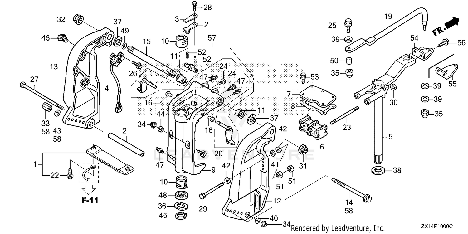 STERN BRACKET@SWIVEL CASE