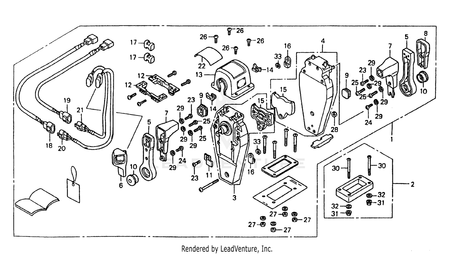 REMOTE CONTROL (TOP MOUNT DUAL TYPE) (R.)
