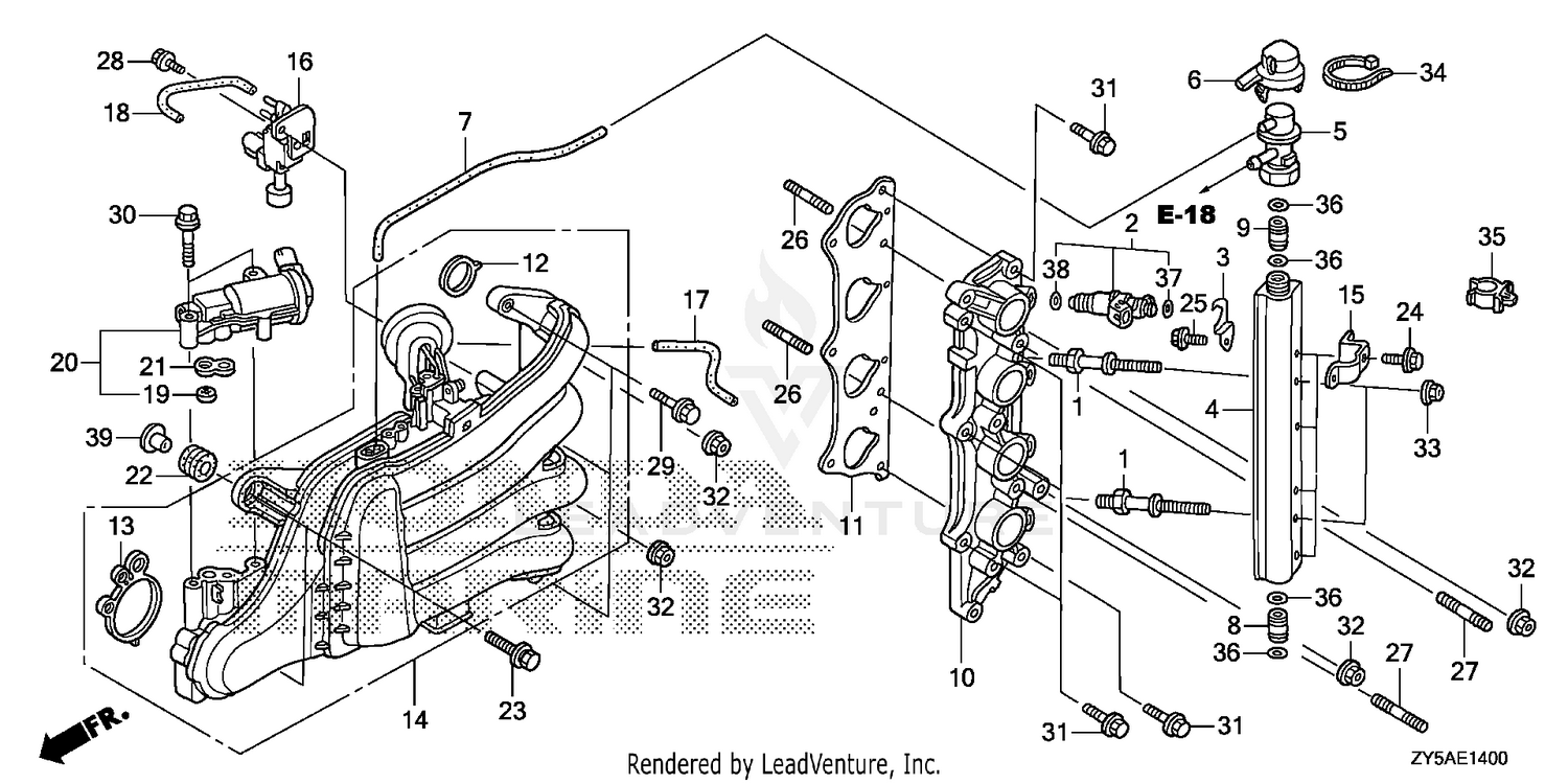 INTAKE MANIFOLD@INJECTOR