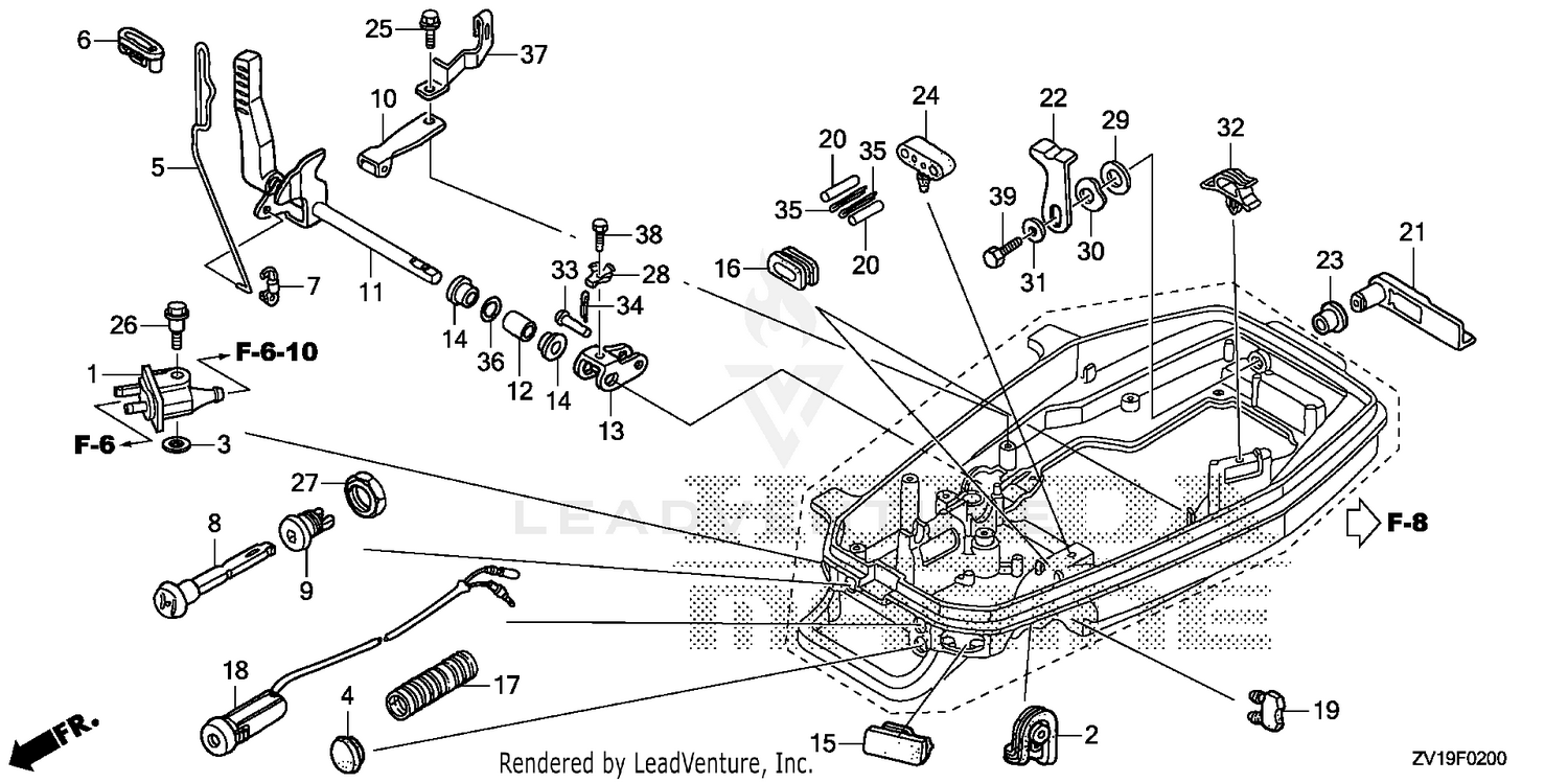 SHIFT SHAFT@COVER LOCK   LEVER