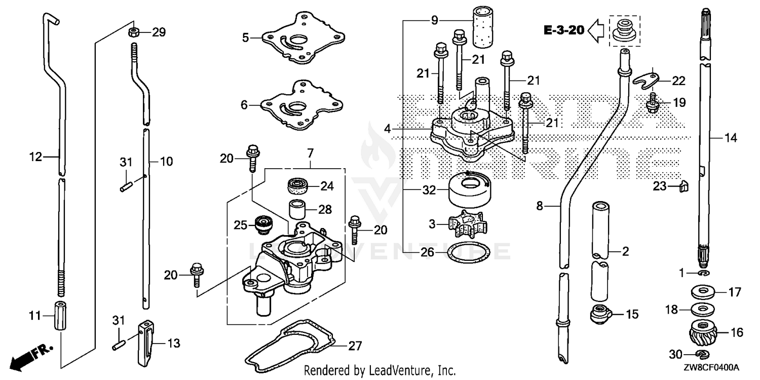 WATER PUMP@VERTICAL SHAFT (S,L)