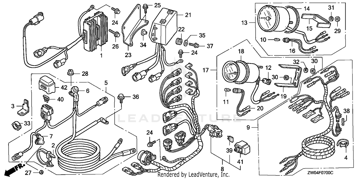 Honda Power Equipment BF90AX XRTA MARINE ENGINE, JPN, VIN# BBBU 