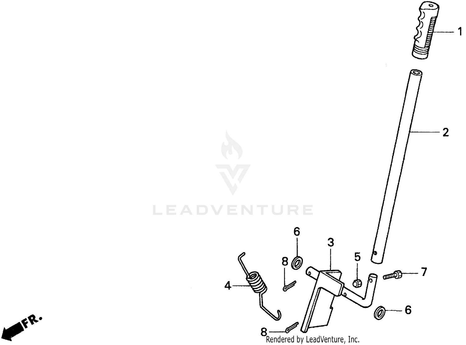 P.T.O. CLUTCH LEVER