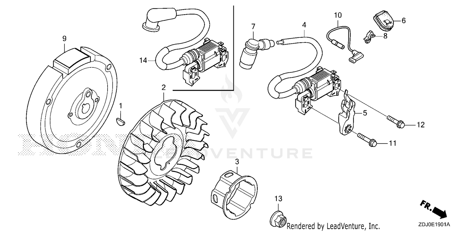 FLYWHEEL@IGNITION COIL   (2)