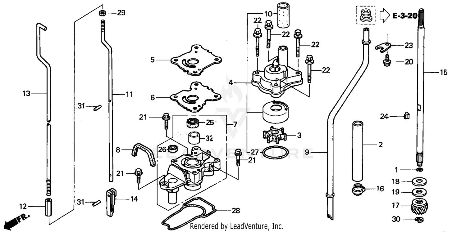 WATER PUMP@VERTICAL SHAFT (L, S SIZE)