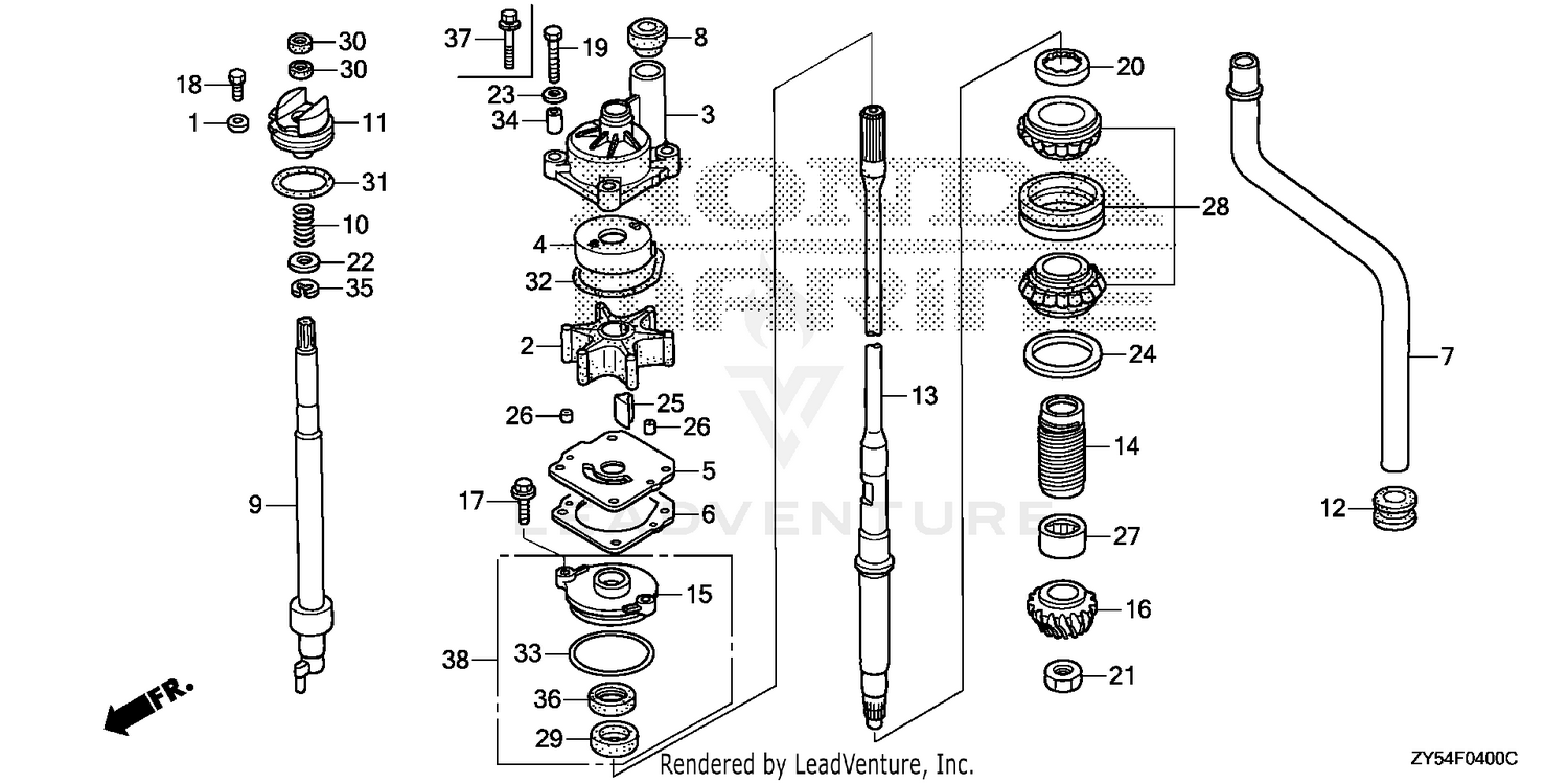 WATER PUMP@VERTICAL SHAFT