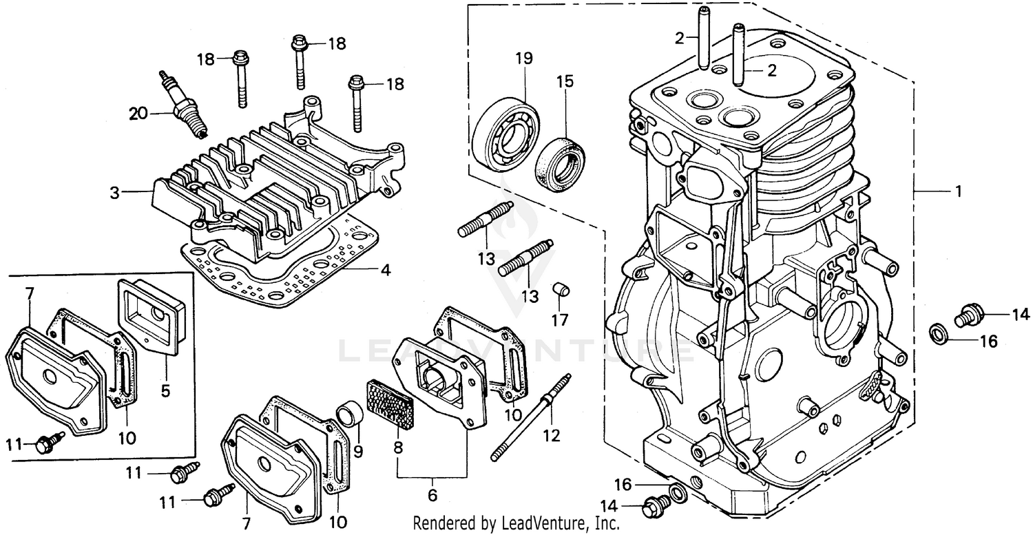 CYLINDER HEAD + CYLINDER