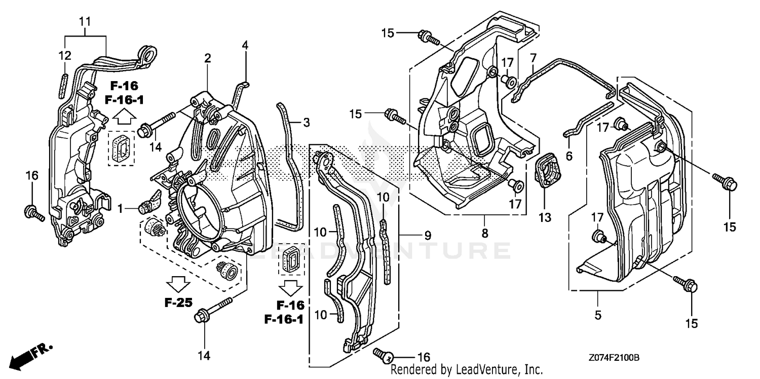 Honda Power Equipment EU2000I AN1 GENERATOR, JPN, VIN# EAAJ-1170001 FAN  COVER@SHROUD, image size:1500x748