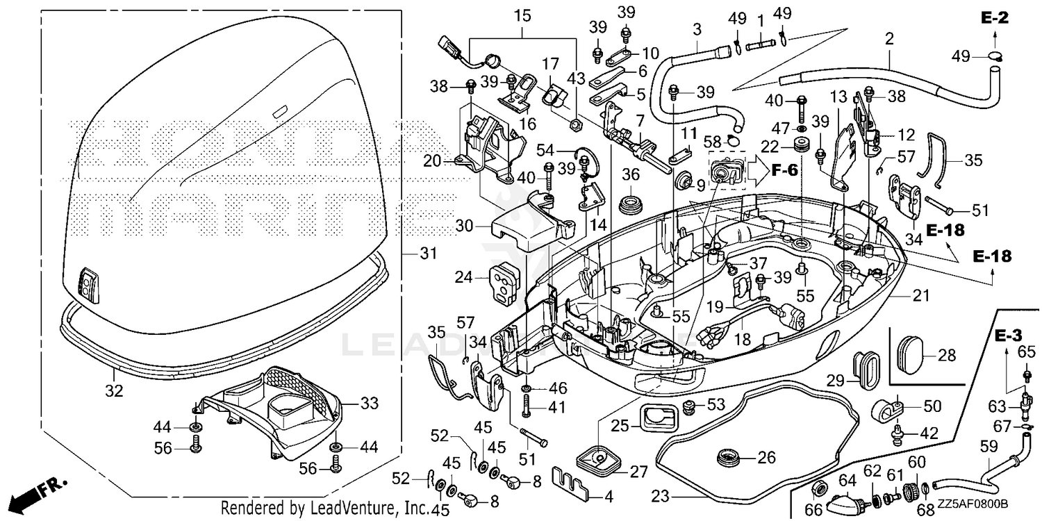 ENGINE COVER@UNDER CASE