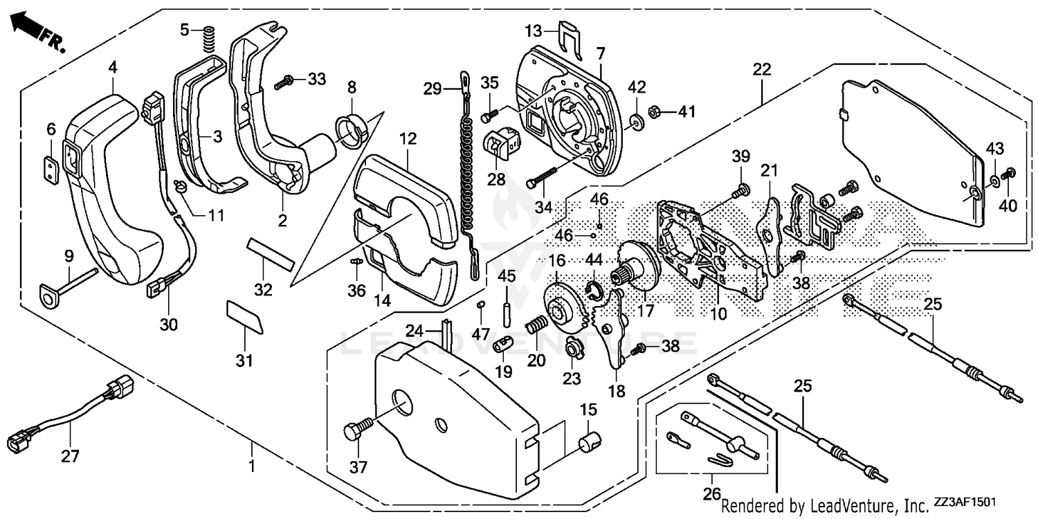 REMOTE CONTROL BOX (PANEL MOUNT)