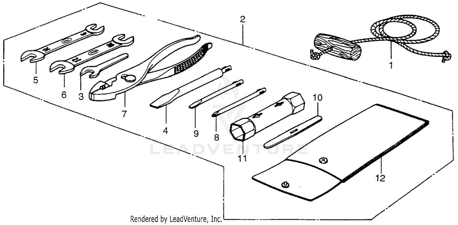 TOOLS + STARTER ROPE