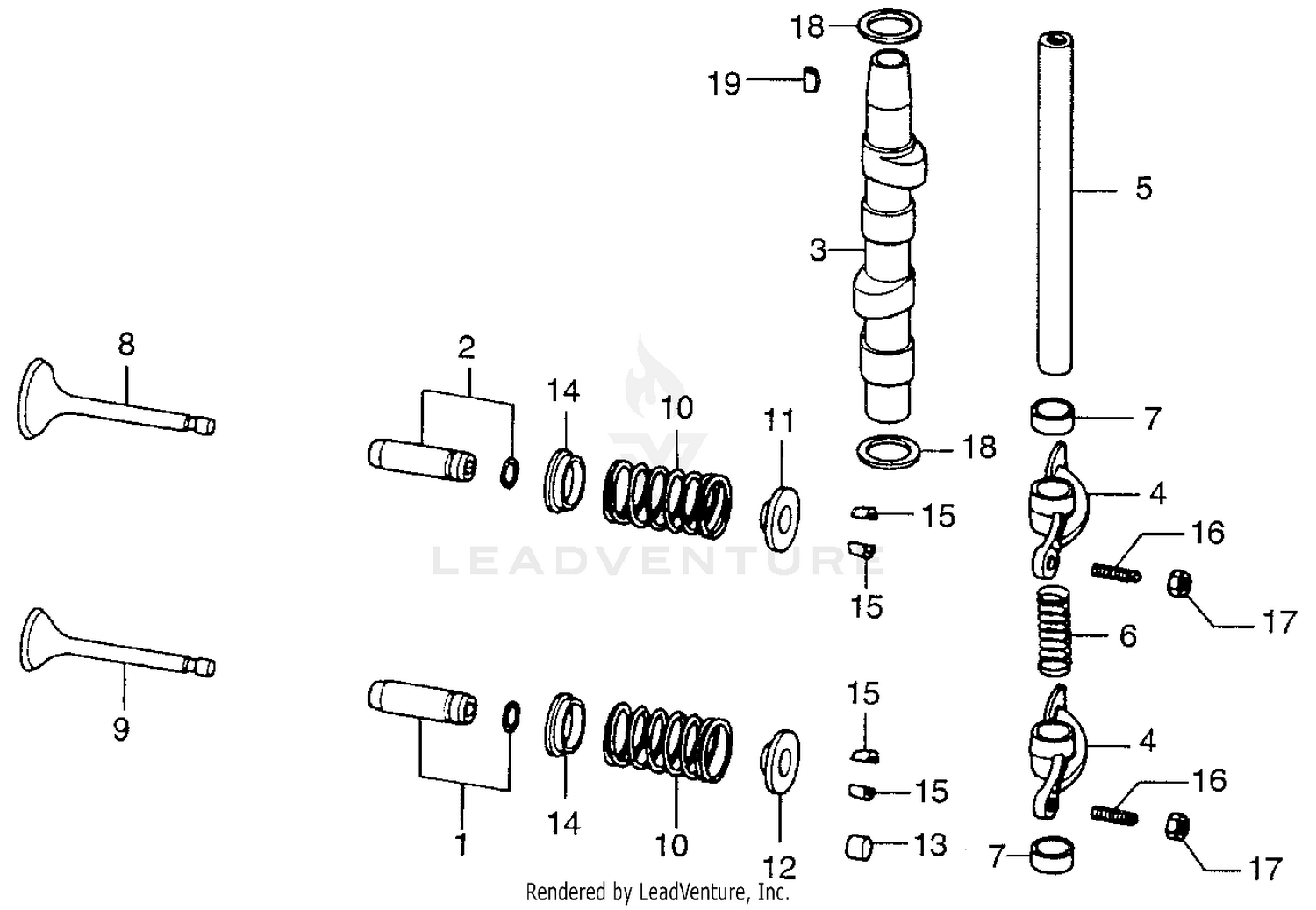 CAMSHAFT + VALVE