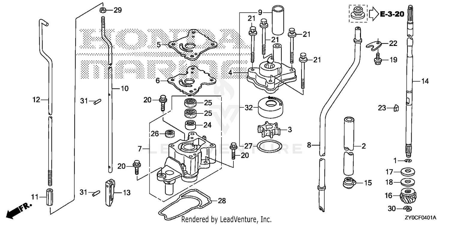 WATER PUMP@VERTICAL SHAFT (UL SIZE)