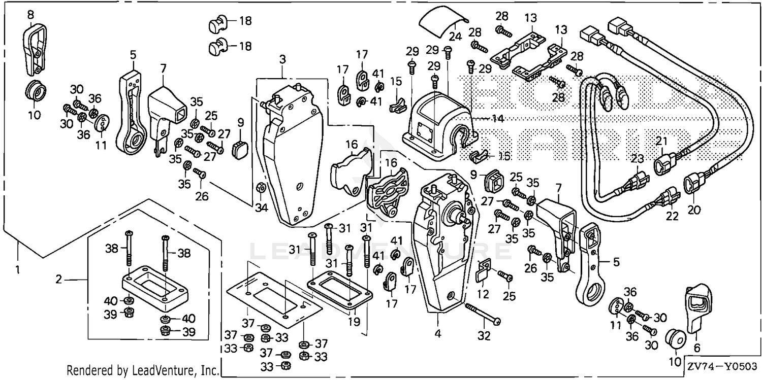 REMOTE CONTROL (TOP MOUNT DUAL TYPE) (L.)