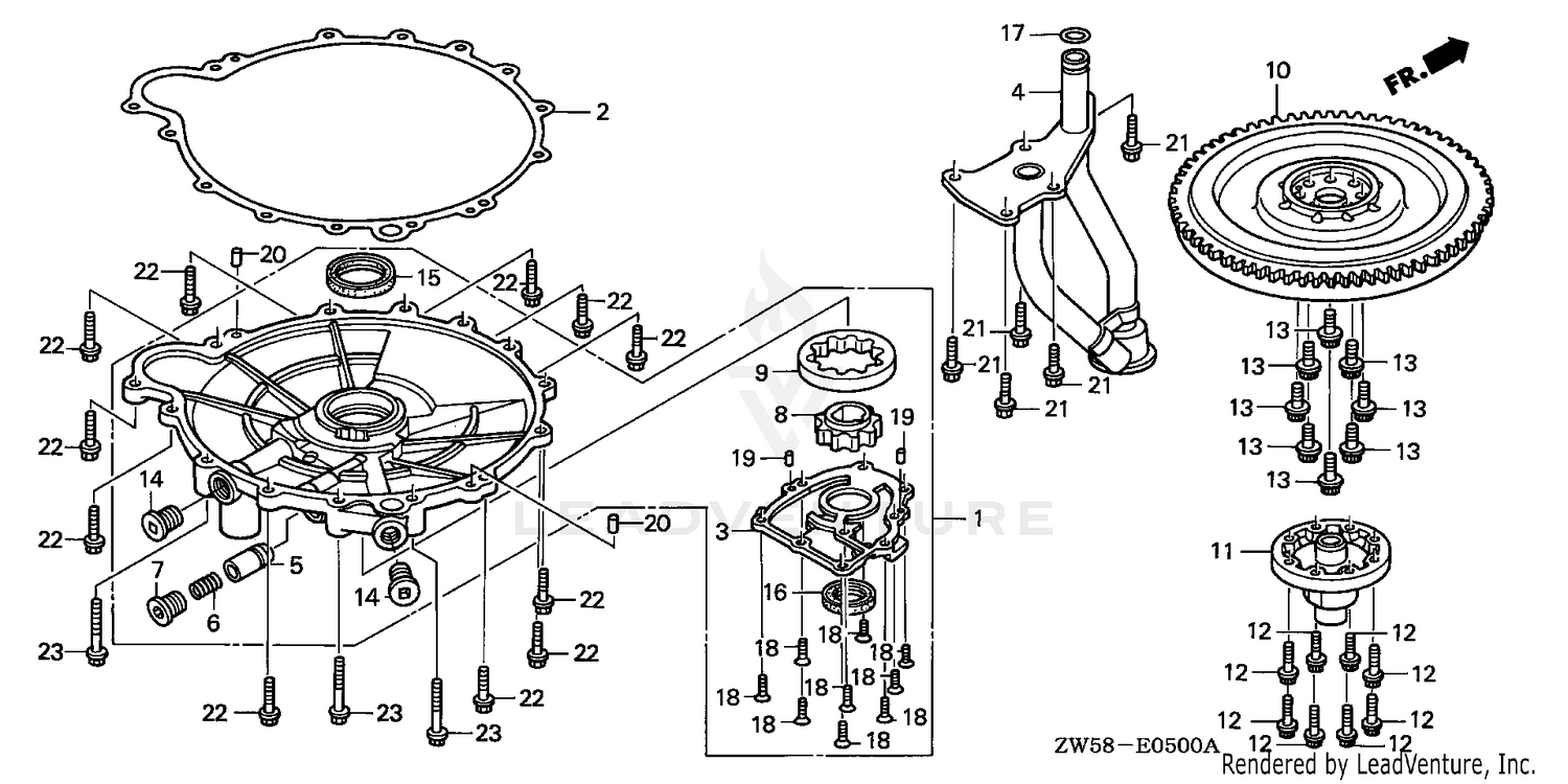 OIL PUMP@EXHAUST PIPE