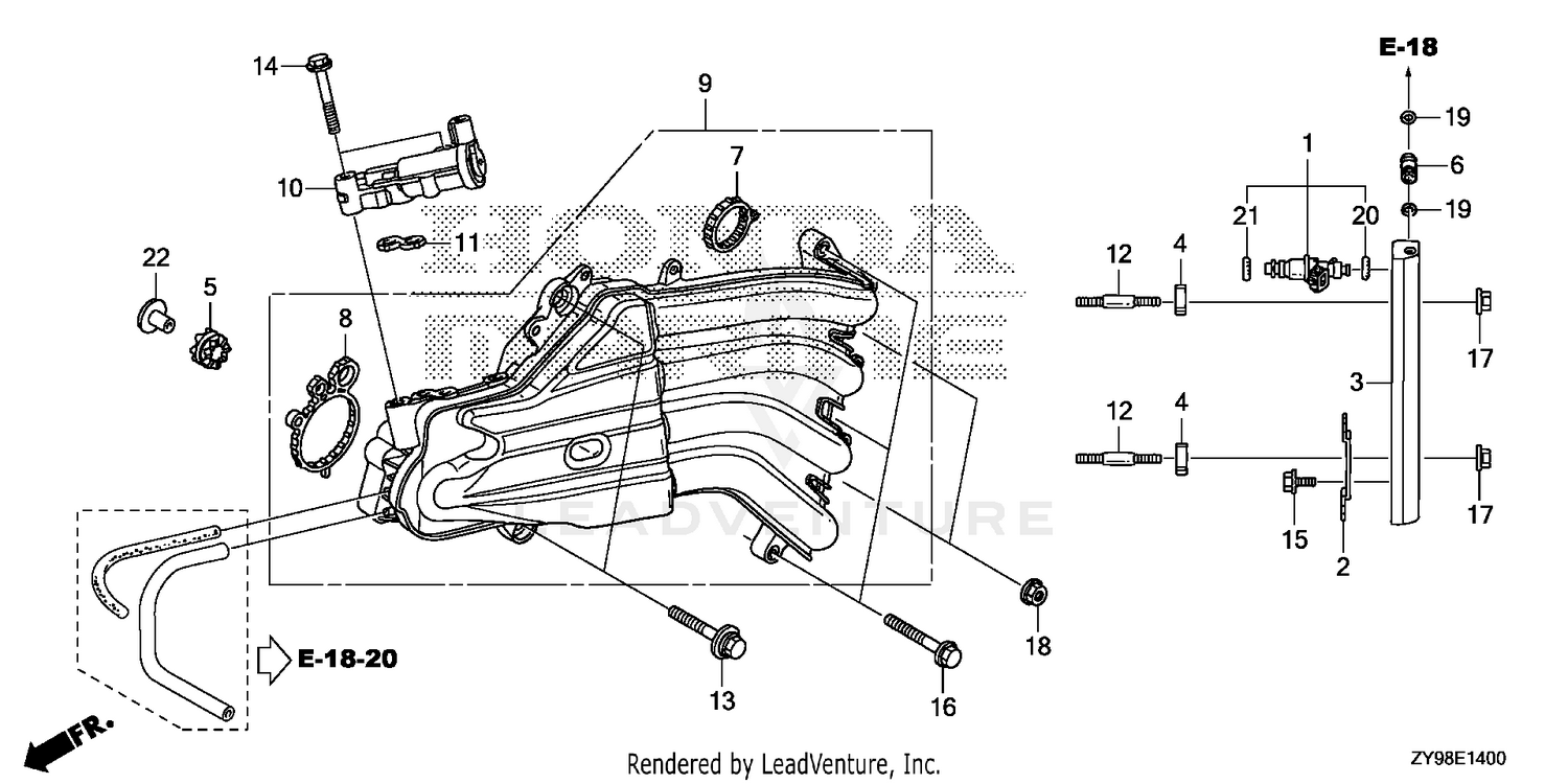 INLET MANIFOLD@INJECTOR