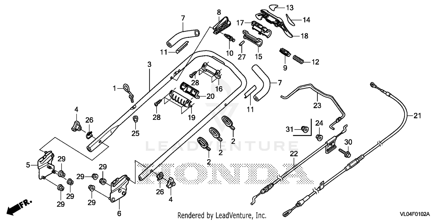 Honda 3 in 1 mower online parts