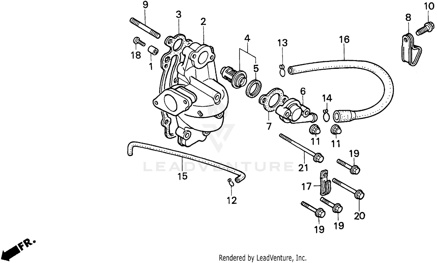 THERMOSTAT + INLET MANIFOLD