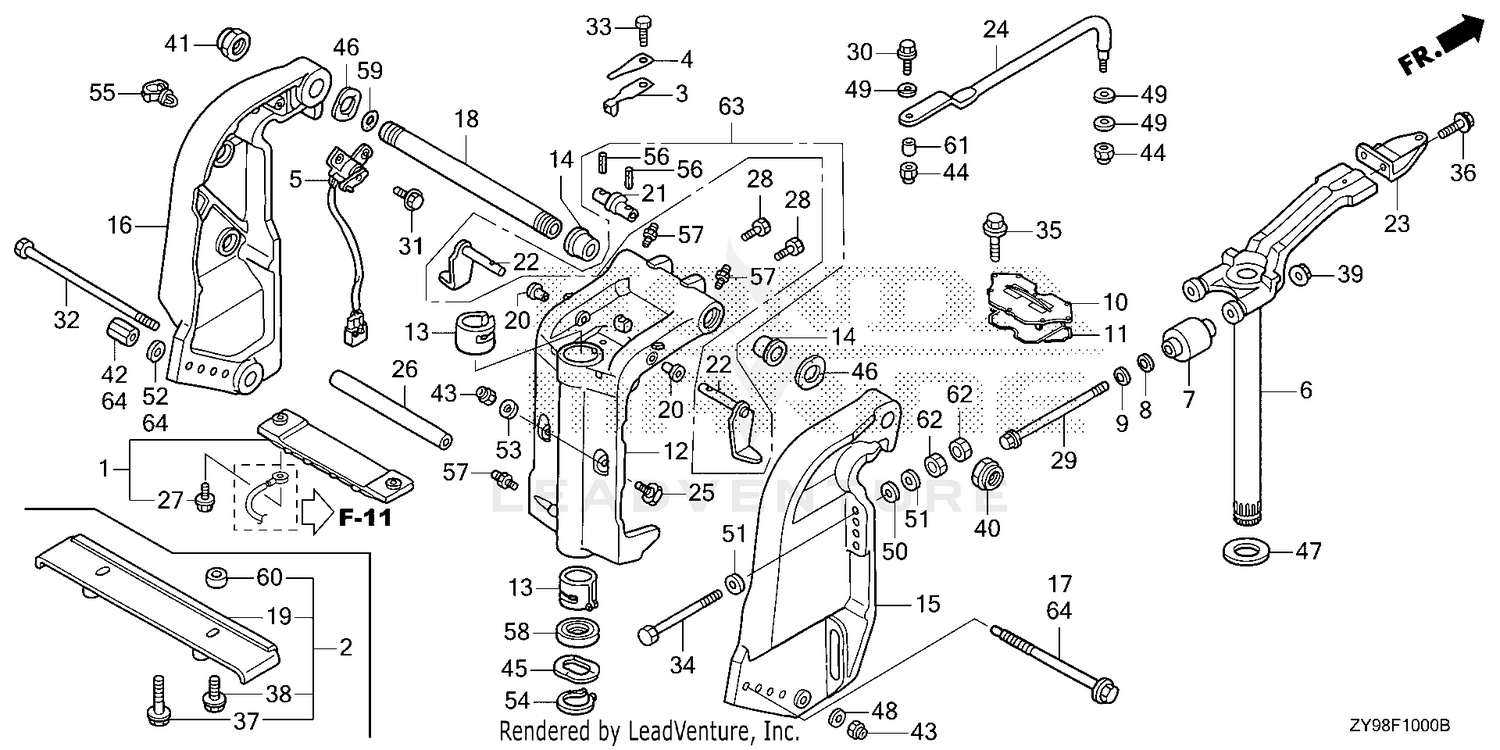 STERN BRACKET@SWIVEL CASE