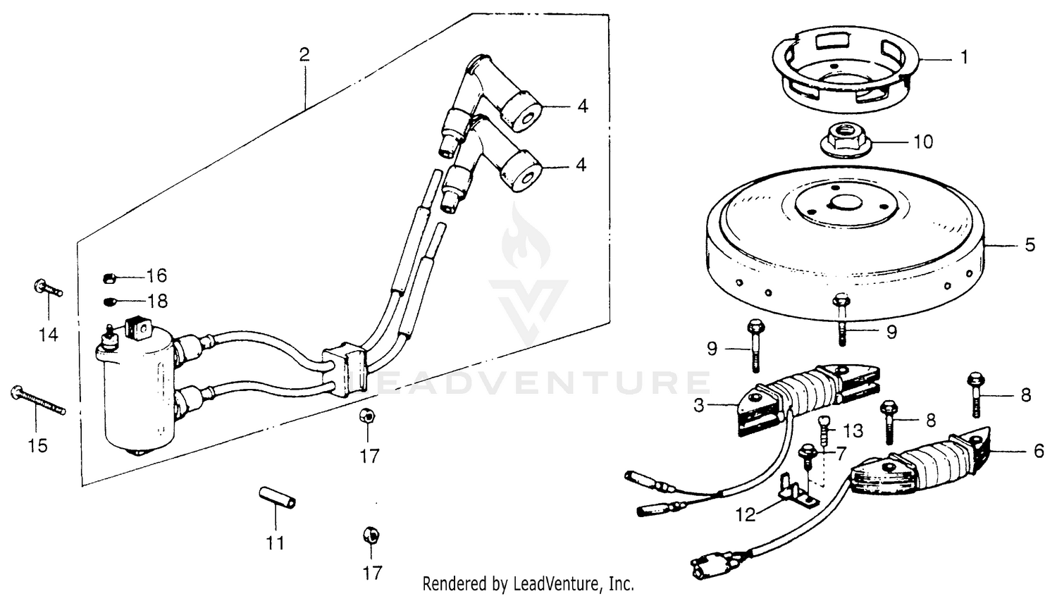 IGNITION COIL + FLYWHEEL