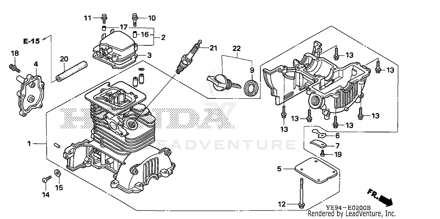 CRANKCASE SET (WX10)