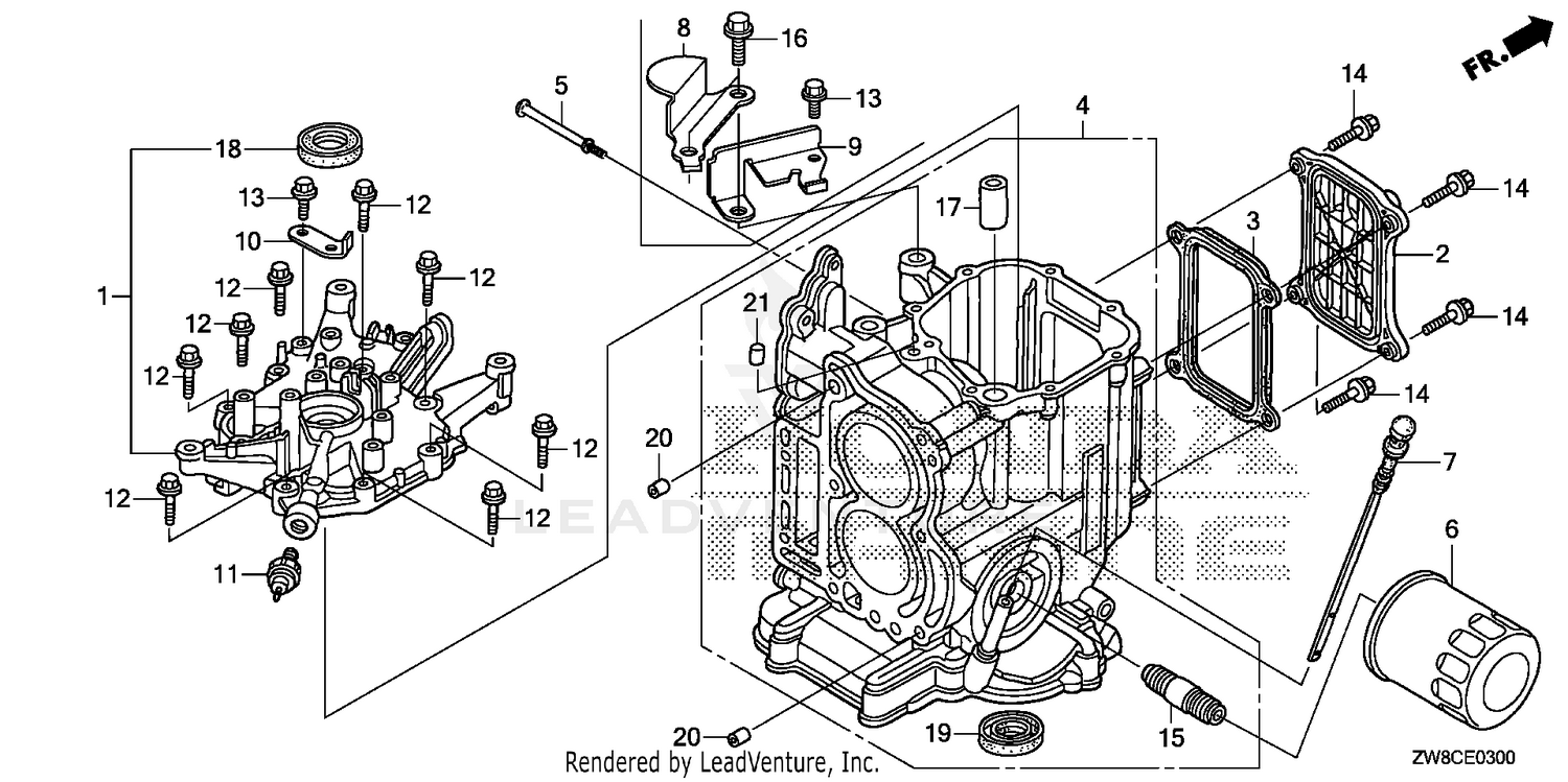 CYLINDER BLOCK@CRANKCASE COVER